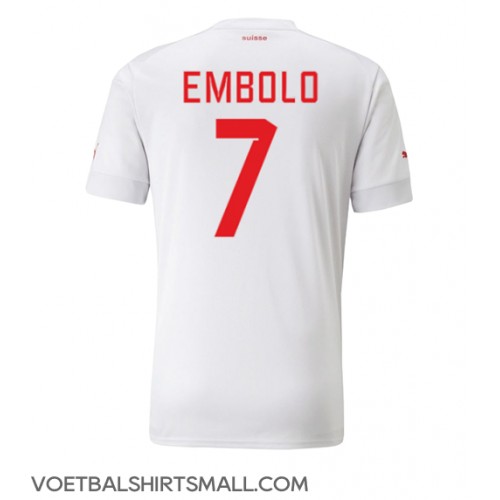Zwitserland Breel Embolo #7 Voetbalkleding Uitshirt WK 2022 Korte Mouwen